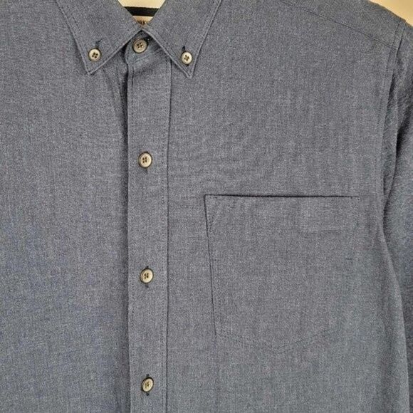 WRK Work Rest Karma The Reworked Shirt Button Down Solid Navy Long Sleeve S - Picture 7 of 11